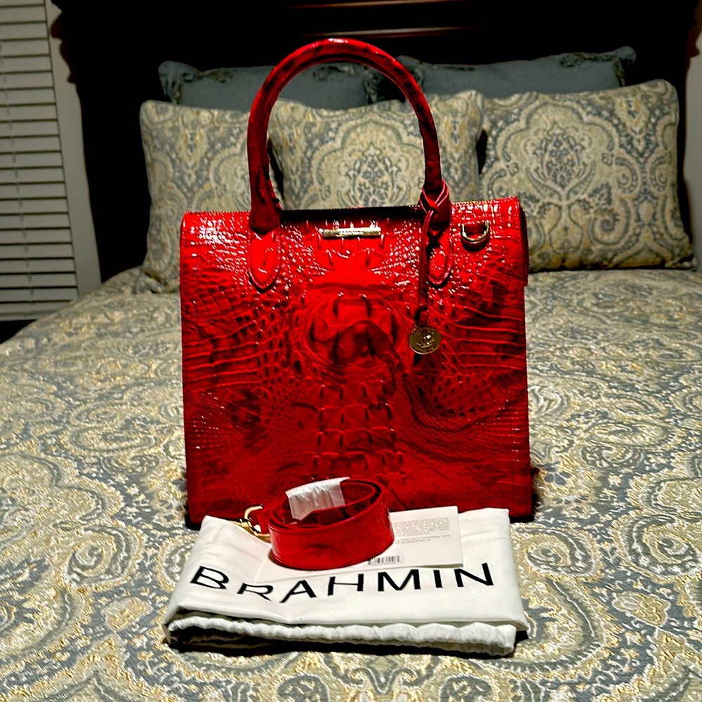 Brahmin Caroline NWT.  Red flame is the color.